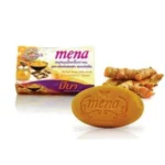 mena herbal soap scrub curcumin honey 100gm 101 370x