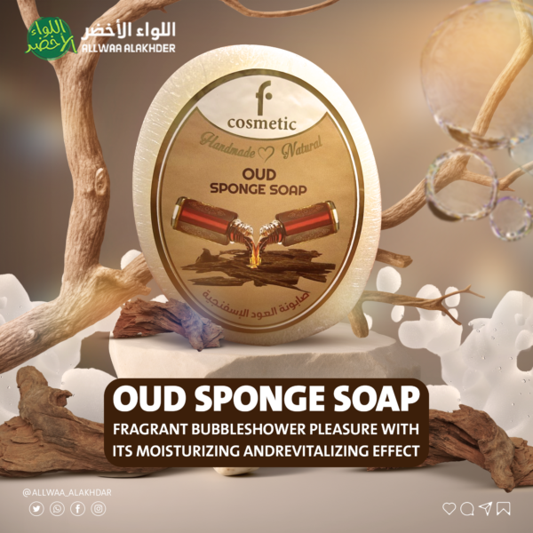 صابونة العود الاسفنجية من F COSMATIC - 1
