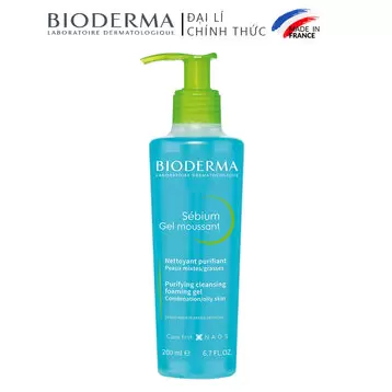 Bioderma Sebium Gel Musante Face Wash for Oily and Combination Skin 200 ml (pump dispenser) 1 Bioderma Sebium Gel Musante