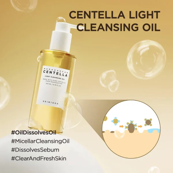Centella Skin Light Oil Wash & Cleanser Madagascar 200ml (4)
