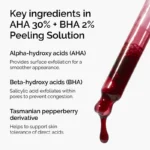 ord aha bha peeling solution ingredients graphic