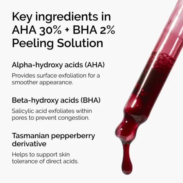 ord aha bha peeling solution ingredients graphic