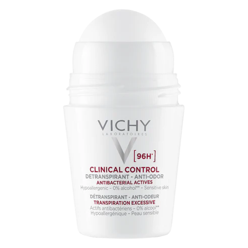vichy 96hr clinical control anti perspirant roll on deodorant 50ml opened