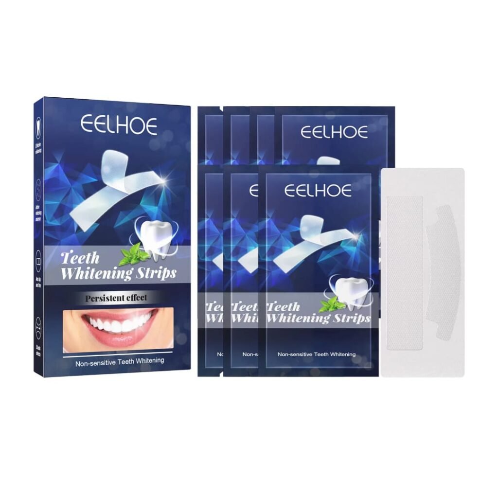 Elhoy-Teeth whitening strips, plaque remover, yellow teeth whitening, color corrector, teeth whitening kits, teeth cleaning 1 Elhoy Teeth whitening strips