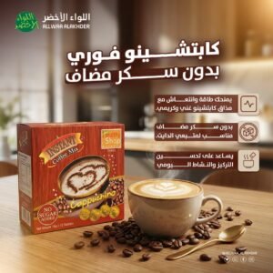 كابتشينو فوري بدون سكر مضاف – نكهة غنية وكريمية مناسب للدايت (1)