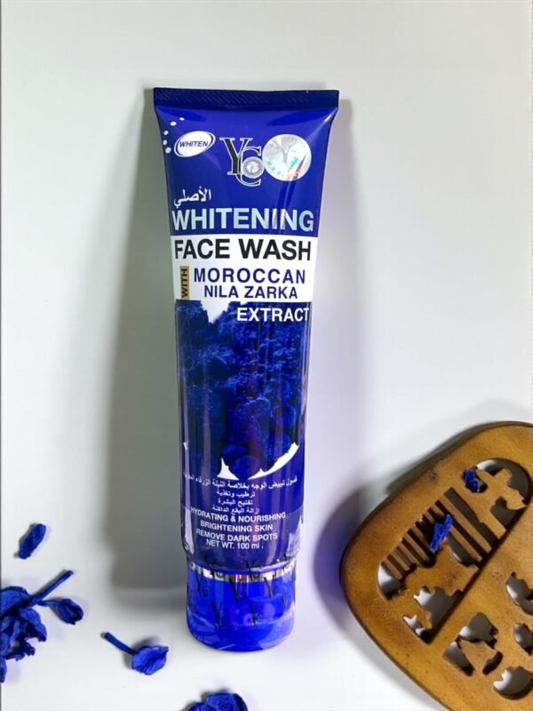 غسول تفتيح الوجه بخلاصة النيلة الزرقاء المغربية Brightening Face Wash (3)