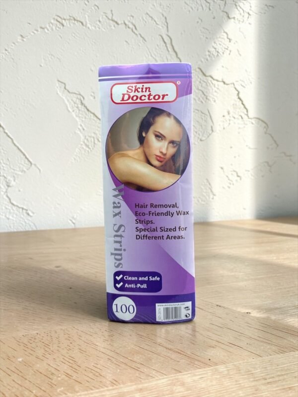 شرائح ورق الشمع لإزالة الشعر 100 قطعة Skin Doctor Wax Strips 1