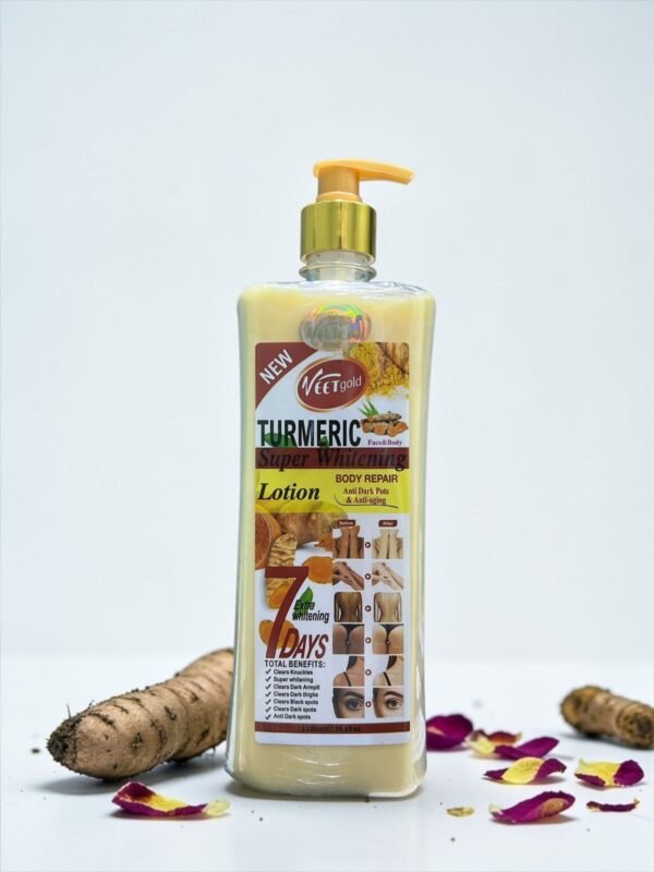 لوشن الكركم لتفتيح البشرة فيت جولد  Turmeric Super Whitening Lotion (1)