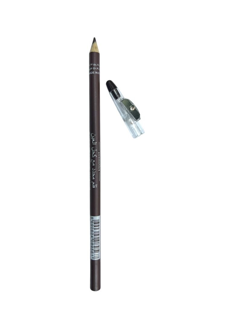 2-in-1 Brown Kohl Pencil with Sharpener – Naturally precise definition for eyes and brows 1 Brown Kohl Pencil Sharpener