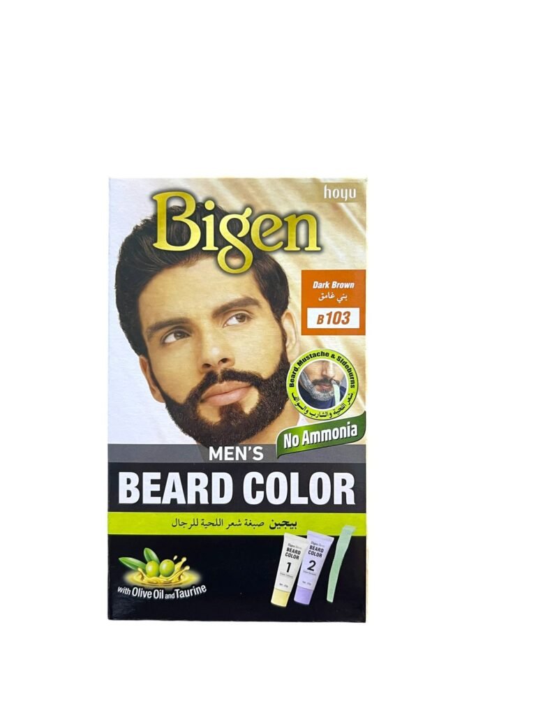 Bigen Men’s Beard Color Dark Brown B103 – Perfect coverage, ammonia-free 1 Bigen Men’s Beard Color