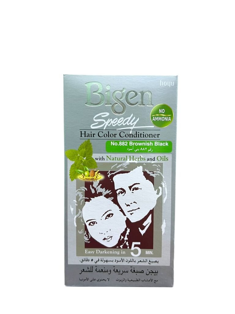 Bigen Speedy No. 882 Hair Dye, Black Brown – Gray Coverage in 5 Minutes, Ammonia Free 1 Bigen Speedy No 882