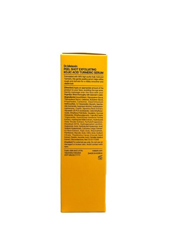 Dr.Melaxin Kojic Acid Turmeric Facial Brightening and Exfoliating Serum – Brightens and Evens Skin Tone (2)