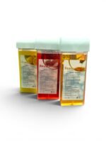 Hair Removal Roll-On Wax 150 g – Lemon/Strawberry/Honey Flavors Water-Soluble Wax Cartridge (1)