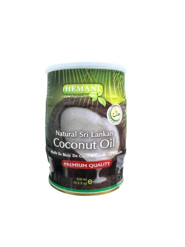 Hemani Natural Coconut Oil 400ml – 100% Pure for Hair, Skin  Cooking Sri Lankan Coconut Oil (1)