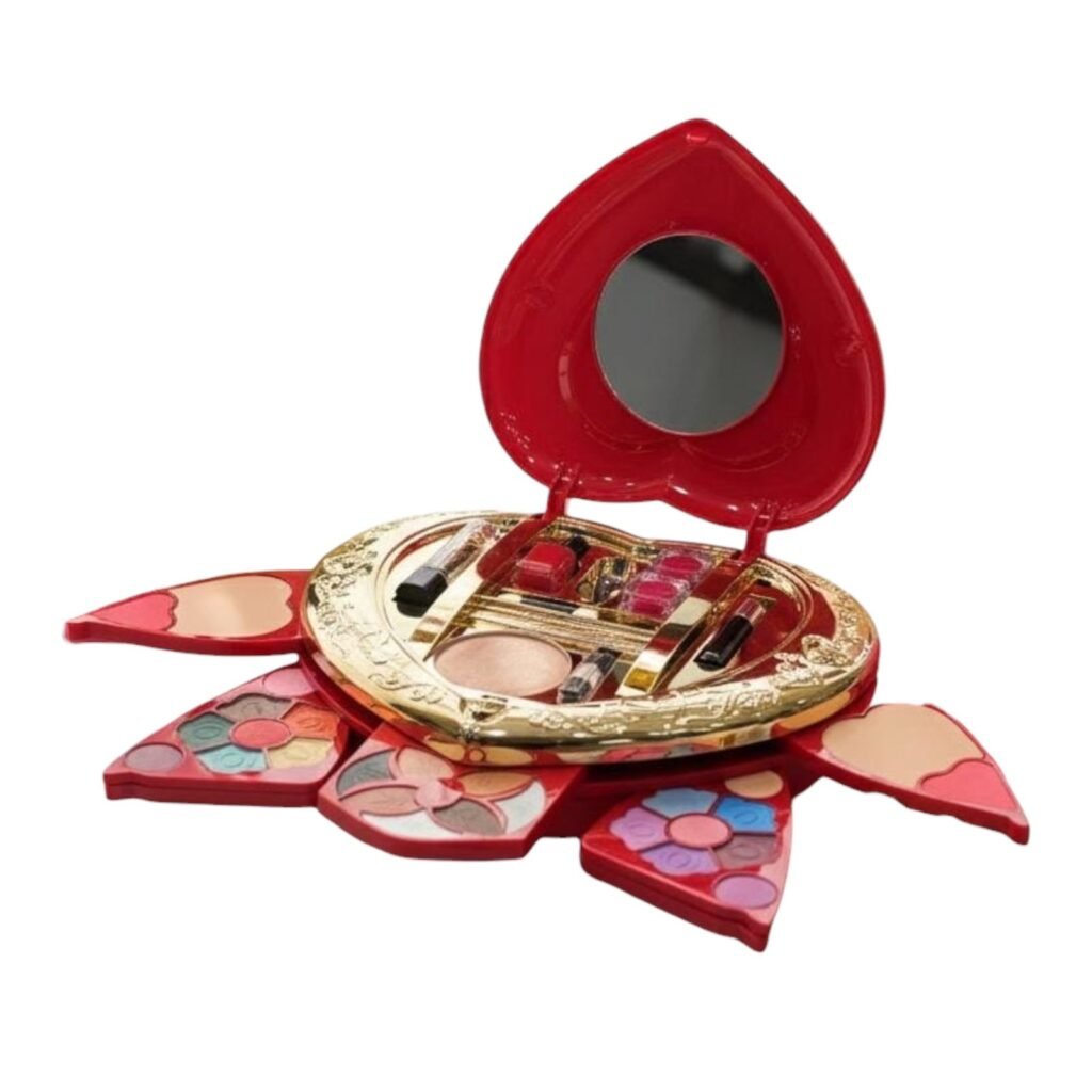 Luxurious Heart-Shaped Makeup Kit – Flower Lover Makeup Kit | Complete Beauty Set, Perfect Gift 1 Luxurious Heart Shaped Makeup
