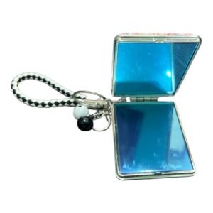 Mini Mirror Keychain Portable Compact Mirror (2)