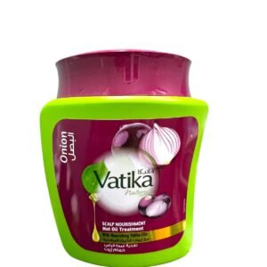 Vatika Onion Hair Oil Bath – Nourishes the scalp and strengthens the hair (500g) (1)