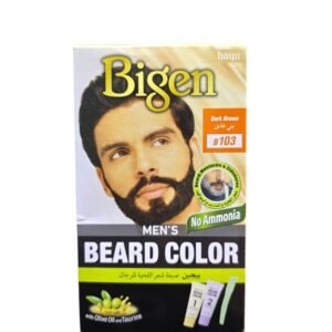 Bigen B103 Dark Brown Beard Dye for Men – Ammonia Free Gray Coverage (4)